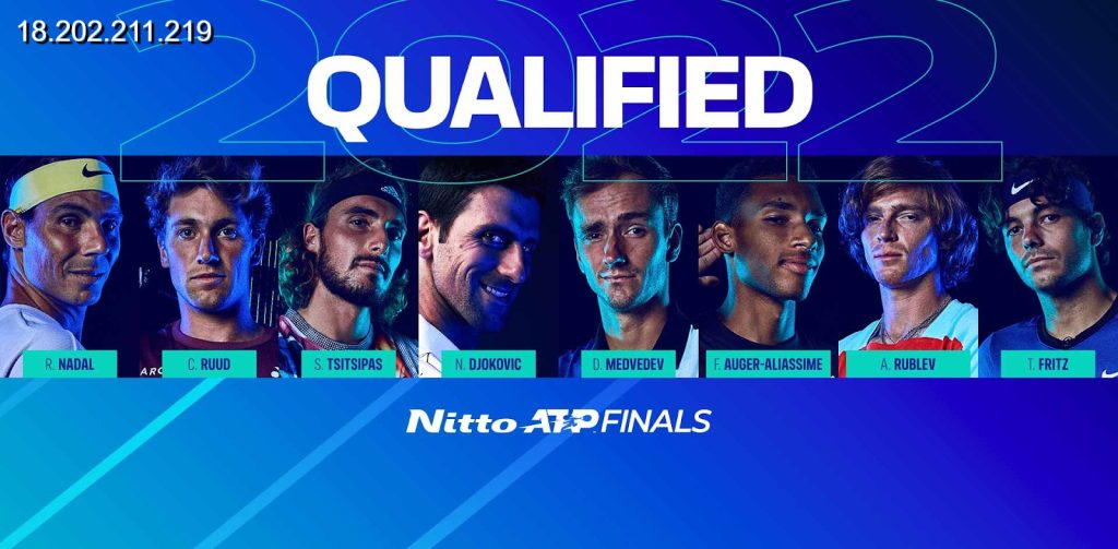 Có 8 tay vợt sẽ được tham gia thi đấu tại giải ATP Finals