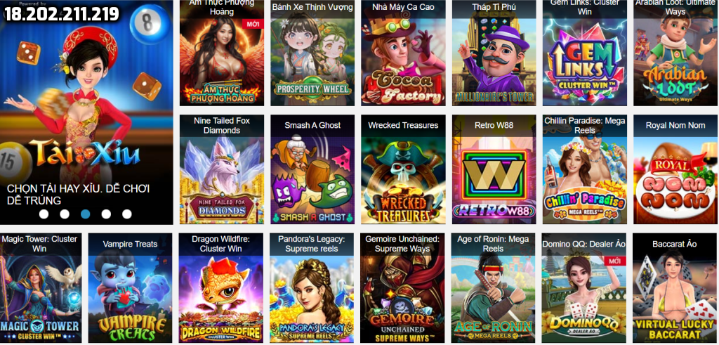 Các tựa game Slots của Game Play Interactive