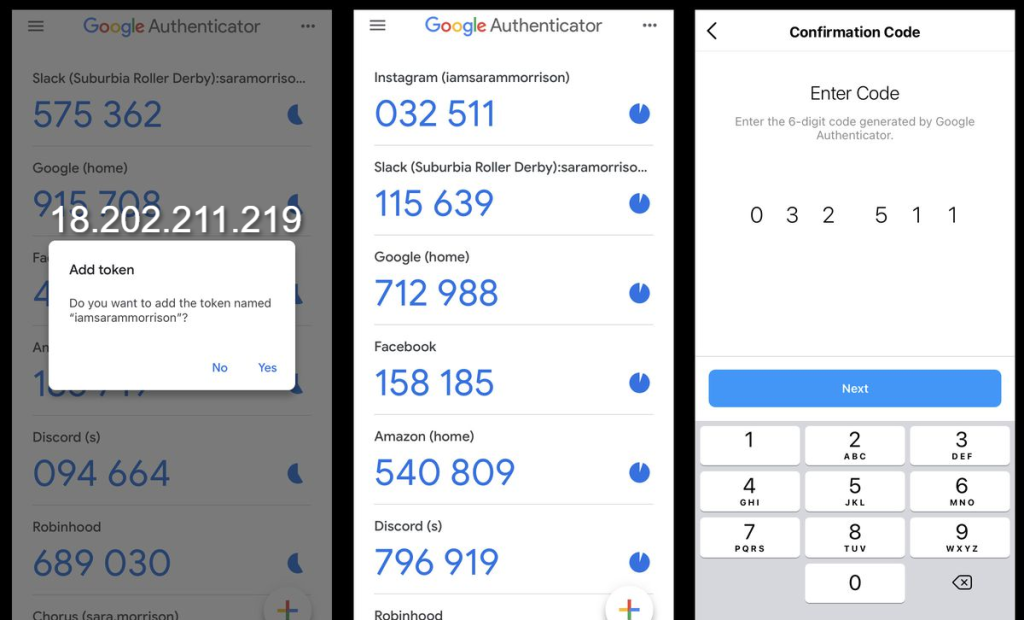 Sử dụng Google Authenticator để nhận mã xác minh